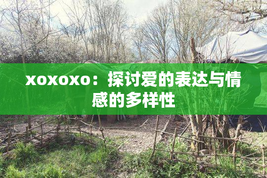 xoxoxo：探讨爱的表达与情感的多样性