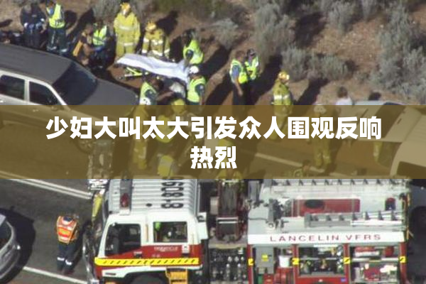 少妇大叫太大引发众人围观反响热烈