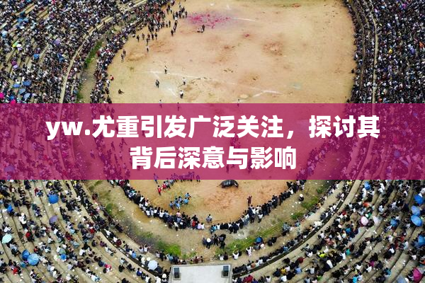 yw.尤重引发广泛关注，探讨其背后深意与影响