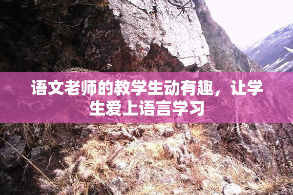语文老师的教学生动有趣，让学生爱上语言学习