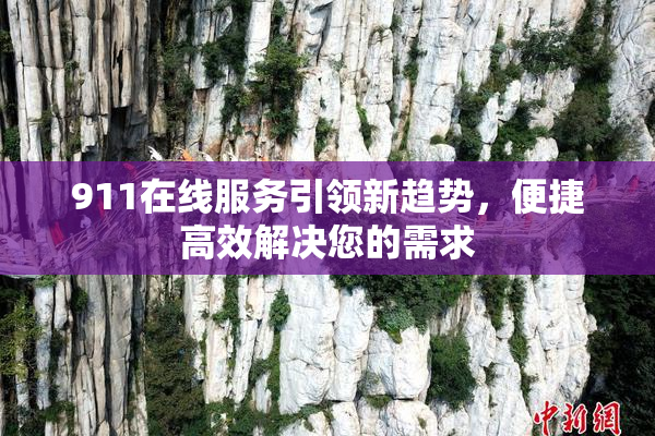 911在线服务引领新趋势，便捷高效解决您的需求