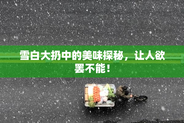 雪白大扔中的美味探秘，让人欲罢不能！