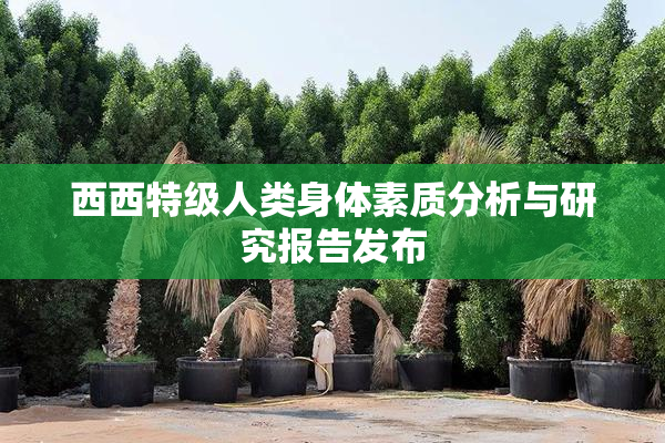 西西特级人类身体素质分析与研究报告发布