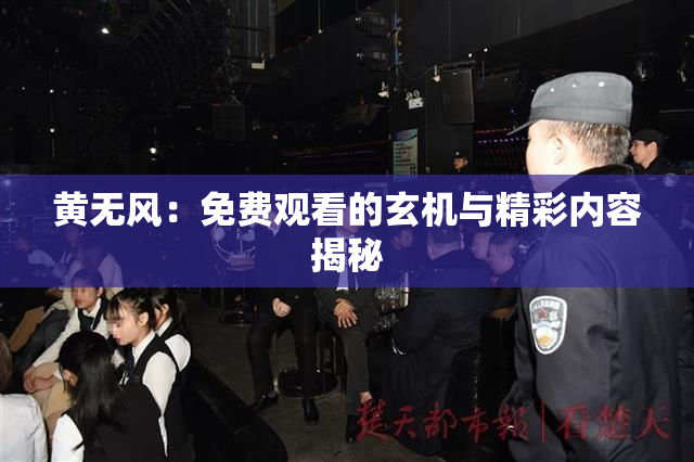 黄无风：免费观看的玄机与精彩内容揭秘