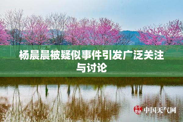 杨晨晨被疑似事件引发广泛关注与讨论