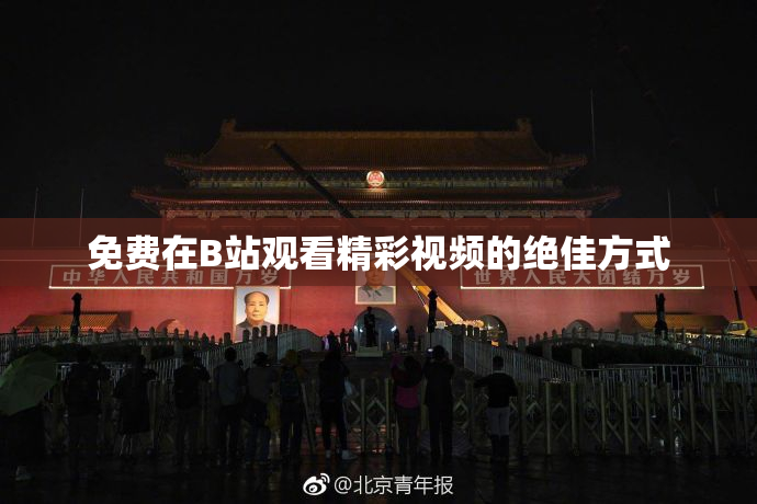 免费在B站观看精彩视频的绝佳方式
