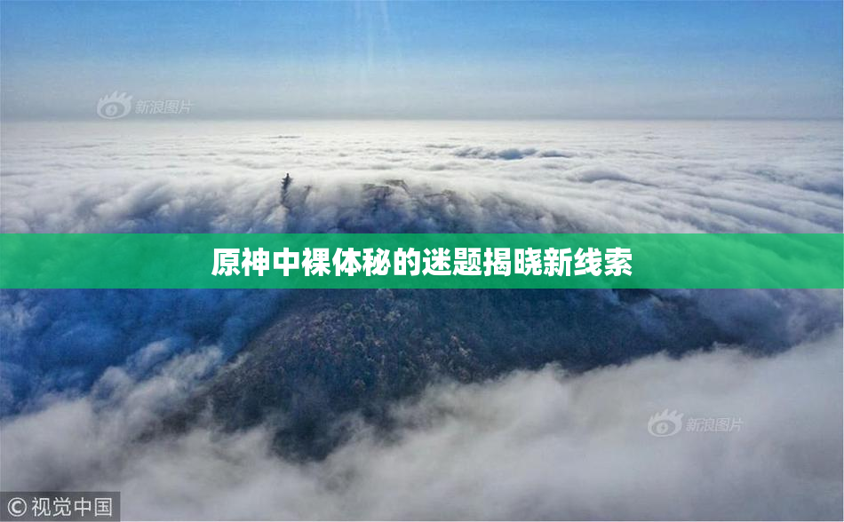 原神中裸体秘的迷题揭晓新线索