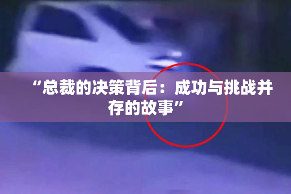 “总裁的决策背后：成功与挑战并存的故事”