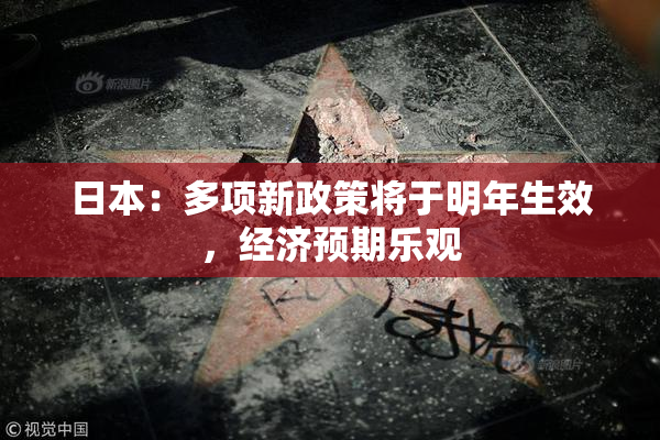 日本：多项新政策将于明年生效，经济预期乐观