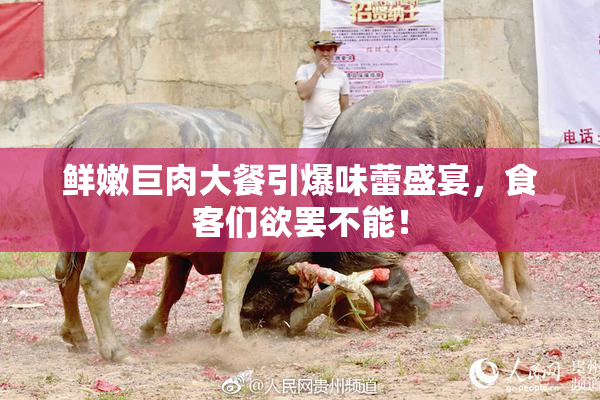 鲜嫩巨肉大餐引爆味蕾盛宴，食客们欲罢不能！