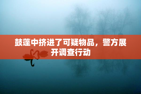 鼓蓬中挤进了可疑物品，警方展开调查行动