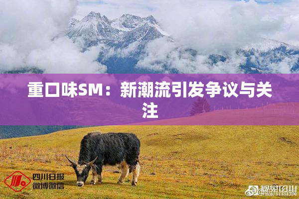 重口味SM：新潮流引发争议与关注
