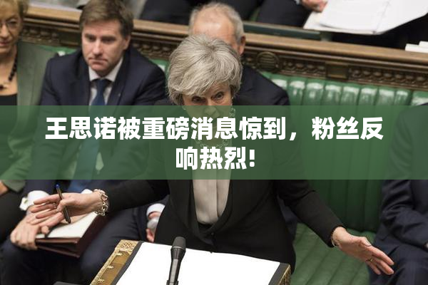 王思诺被重磅消息惊到，粉丝反响热烈!