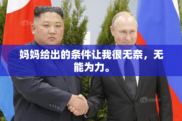 妈妈给出的条件让我很无奈，无能为力。