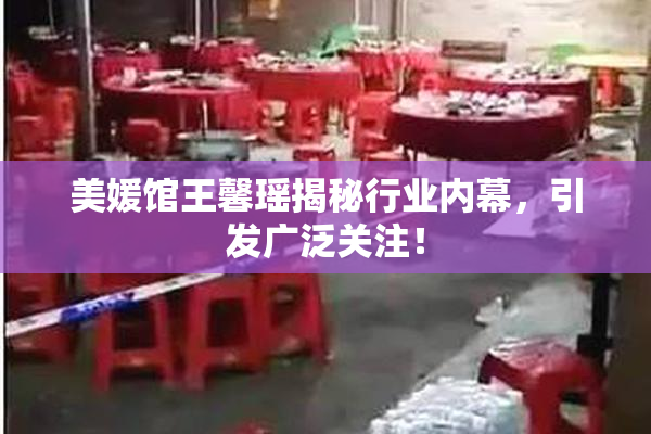 美媛馆王馨瑶揭秘行业内幕，引发广泛关注！