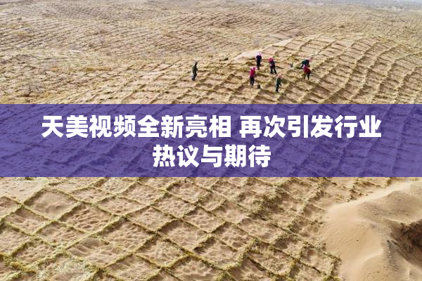 天美视频全新亮相 再次引发行业热议与期待