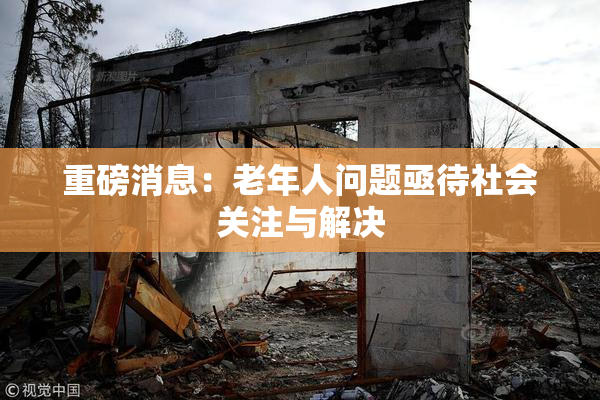 重磅消息：老年人问题亟待社会关注与解决