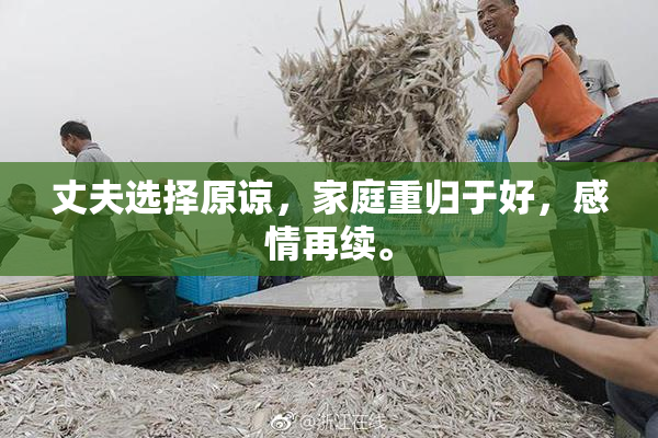 丈夫选择原谅，家庭重归于好，感情再续。