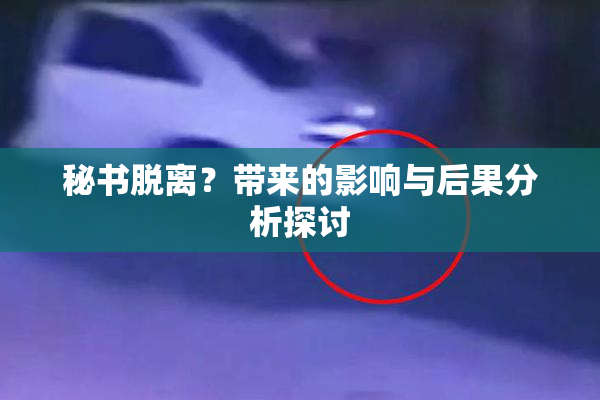 秘书脱离？带来的影响与后果分析探讨