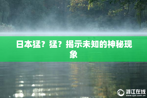 日本猛？猛？揭示未知的神秘现象