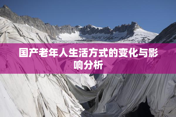 国产老年人生活方式的变化与影响分析