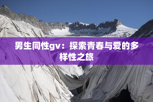男生同性gv：探索青春与爱的多样性之旅