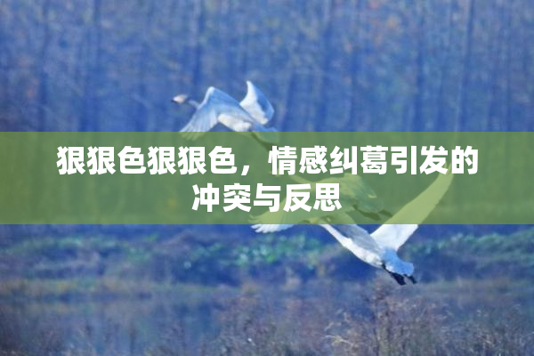 狠狠色狠狠色，情感纠葛引发的冲突与反思