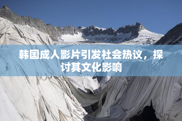 韩国成人影片引发社会热议，探讨其文化影响