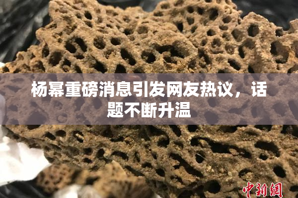 杨幂重磅消息引发网友热议，话题不断升温