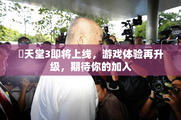妺天堂3即将上线，游戏体验再升级，期待你的加入