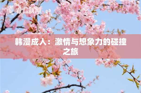 韩漫成人：激情与想象力的碰撞之旅