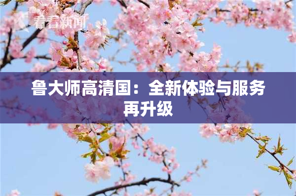 鲁大师高清国：全新体验与服务再升级