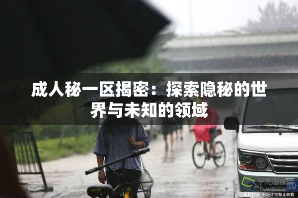 成人秘一区揭密：探索隐秘的世界与未知的领域