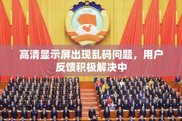 高清显示屏出现乱码问题，用户反馈积极解决中