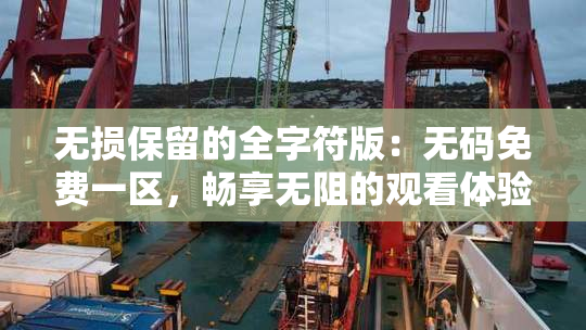 无损保留的全字符版：无码免费一区，畅享无阻的观看体验