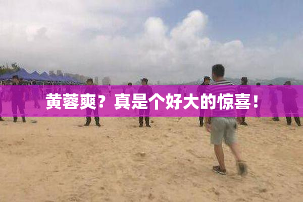 黄蓉爽？真是个好大的惊喜！
