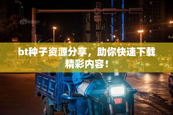 bt种子资源分享，助你快速下载精彩内容！