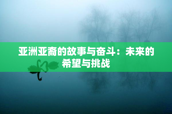 亚洲亚裔的故事与奋斗：未来的希望与挑战