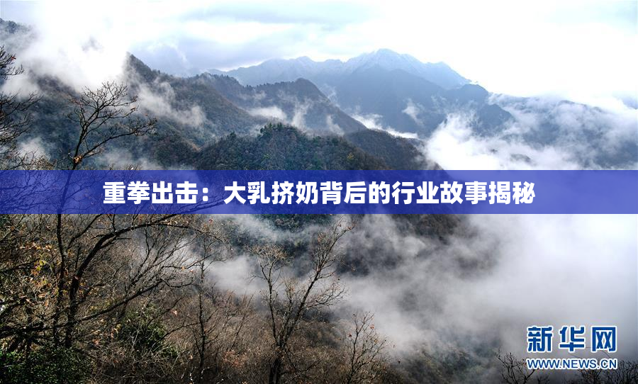 重拳出击：大乳挤奶背后的行业故事揭秘