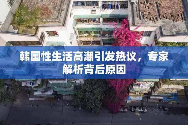 韩国性生活高潮引发热议，专家解析背后原因