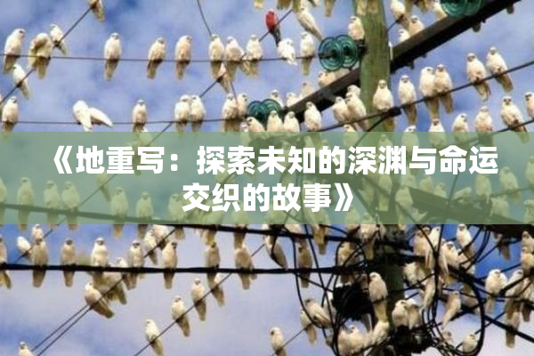 《地重写：探索未知的深渊与命运交织的故事》