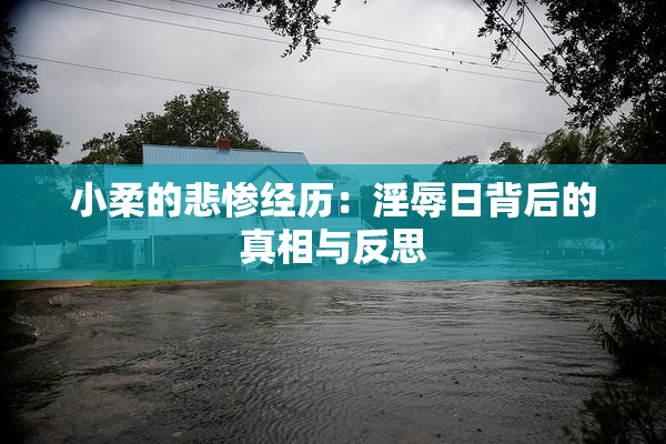 小柔的悲惨经历：淫辱日背后的真相与反思