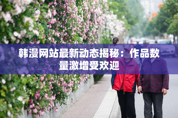 韩漫网站最新动态揭秘：作品数量激增受欢迎