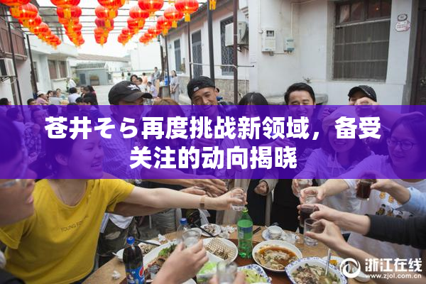 苍井そら再度挑战新领域，备受关注的动向揭晓