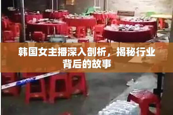 韩国女主播深入剖析，揭秘行业背后的故事