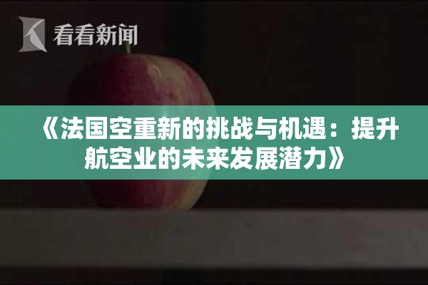 《法国空重新的挑战与机遇：提升航空业的未来发展潜力》