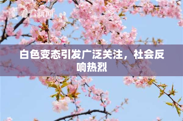 白色变态引发广泛关注，社会反响热烈