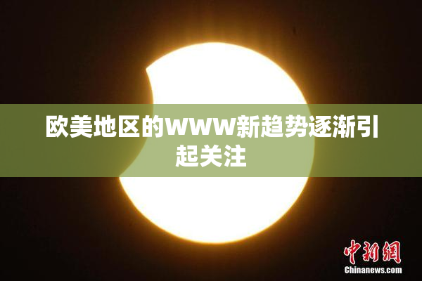 欧美地区的WWW新趋势逐渐引起关注