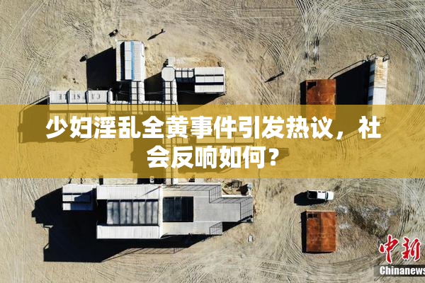 少妇淫乱全黄事件引发热议，社会反响如何？