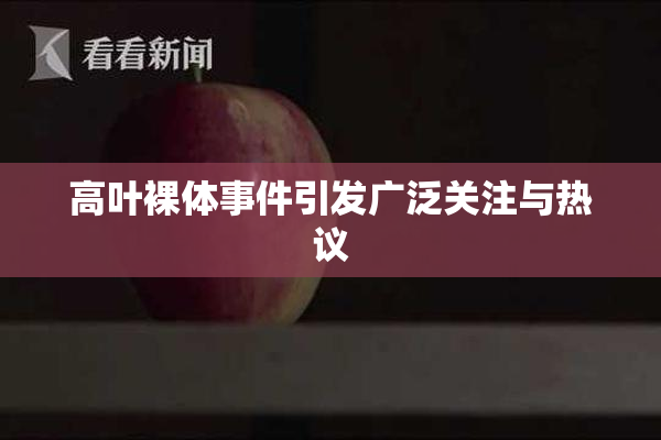 高叶裸体事件引发广泛关注与热议